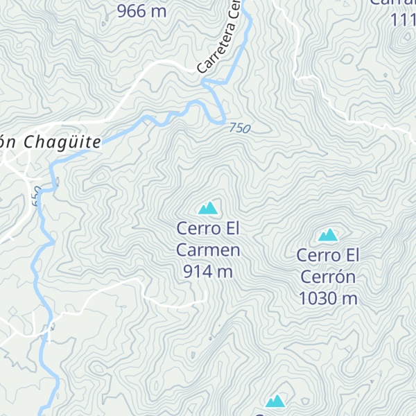 Map of Cerro El Carmen