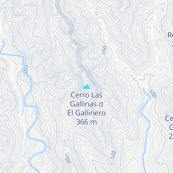 Map of Cerro Las Gallinas o El Gallinero