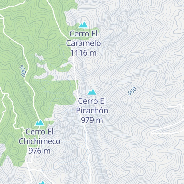 Map of Cerro El Picachón