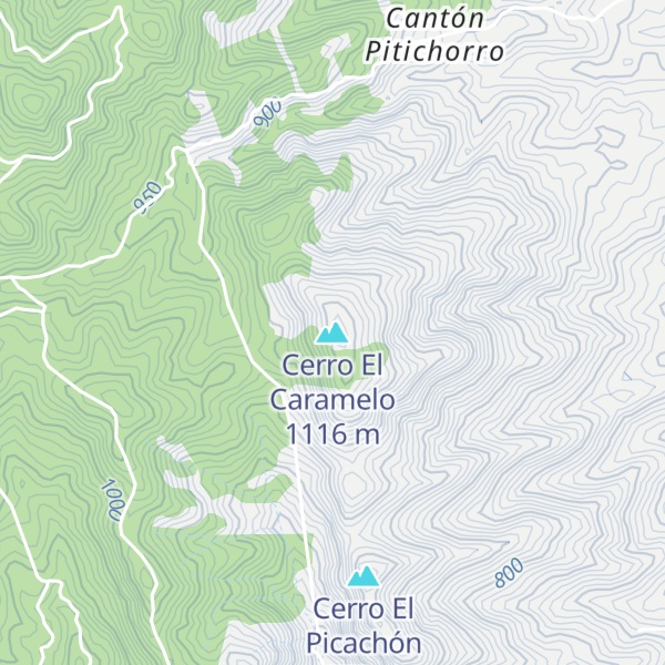 Map of Cerro El Caramelo