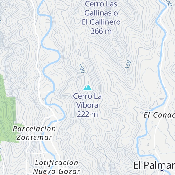Map of Cerro La Víbora