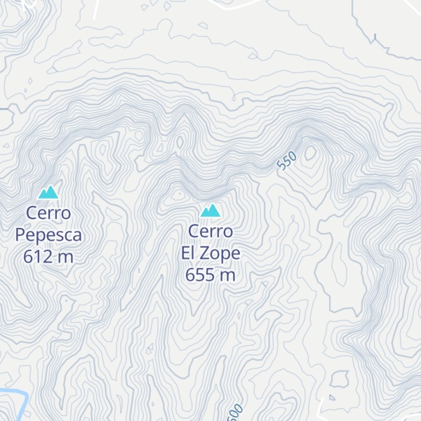 Map of Cerro El Zope