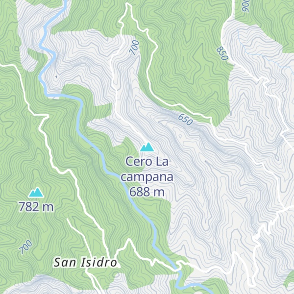 Map of Cero La campana
