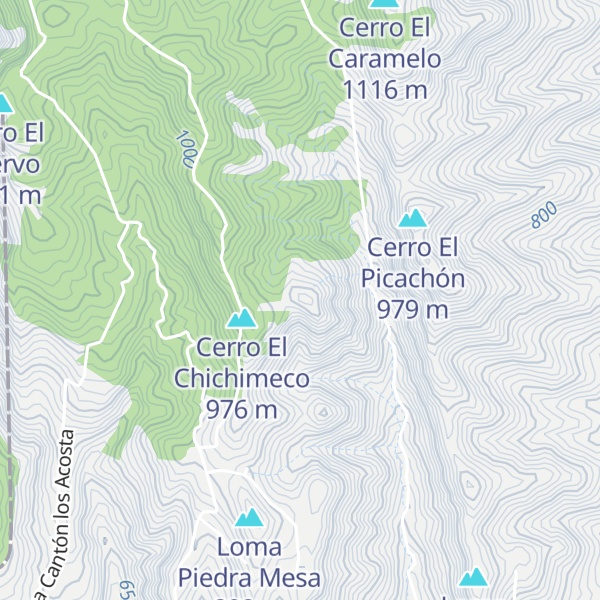 Map of Cerro Las Cruces