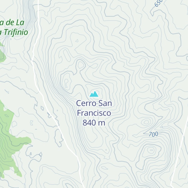 Map of Cerro San Francisco