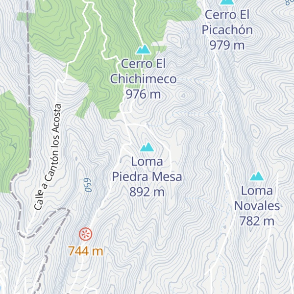 Map of Loma Piedra Mesa