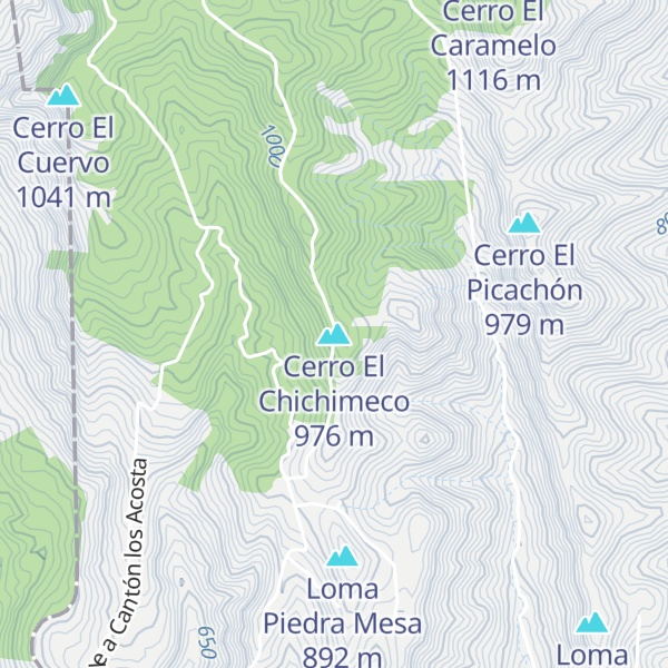 Map of Cerro El Chichimeco