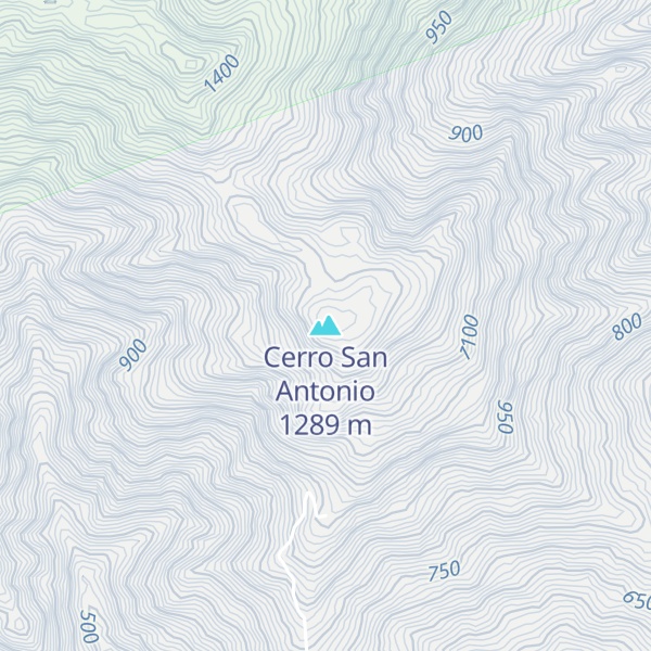 Map of Cerro San Antonio