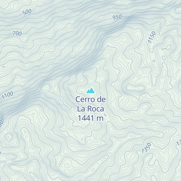 Map of Cerro de La Roca