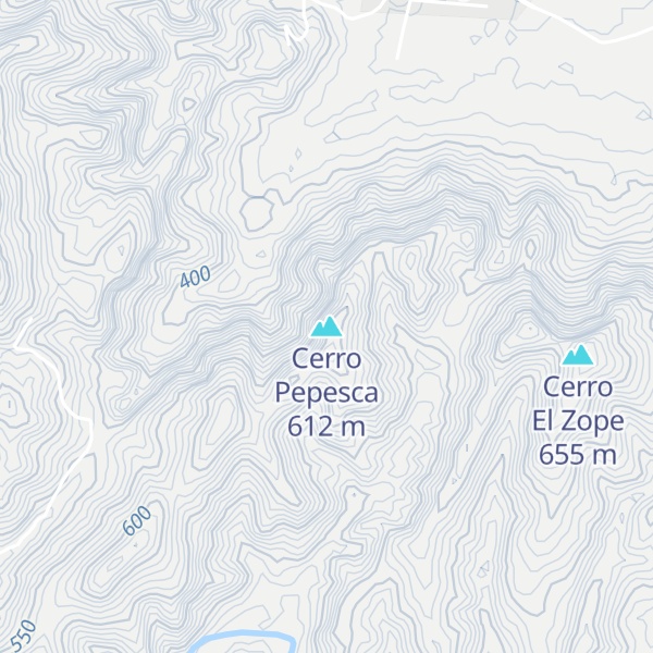 Map of Cerro Pepesca
