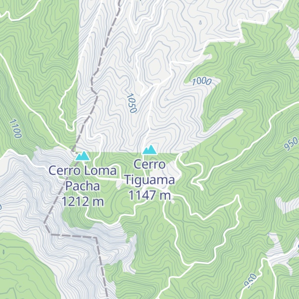 Map of Cerro Tiguama