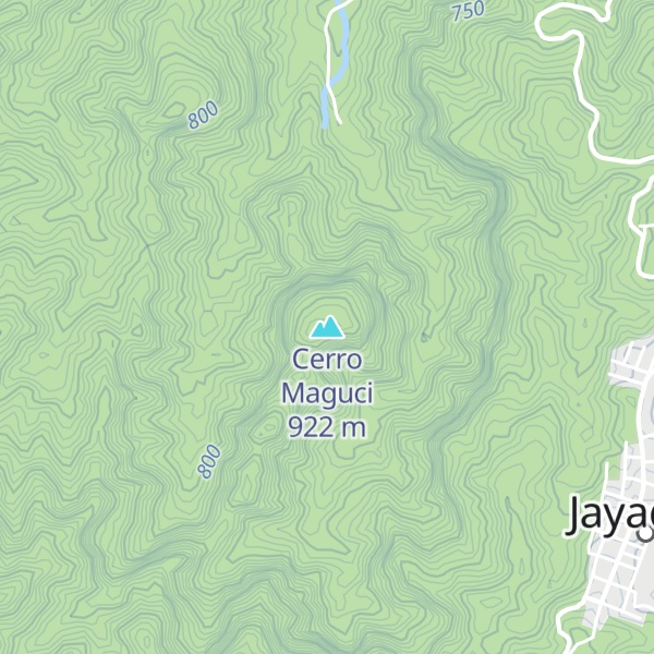 Map of Cerro Maguci