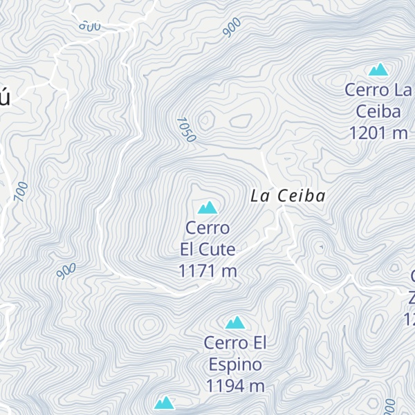 Map of Cerro El Cute