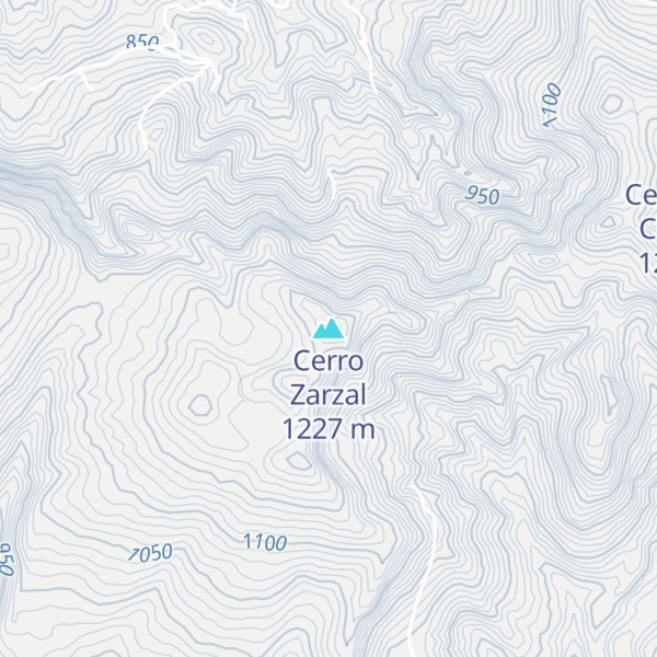 Map of Cerro Zarzal