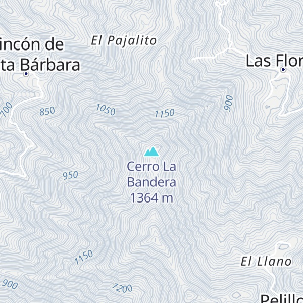 Map of Cerro La Bandera