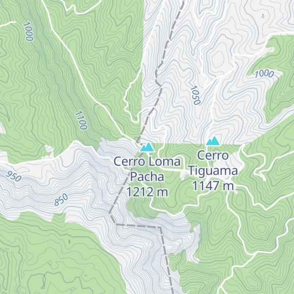 Map of Cerro Loma Pacha