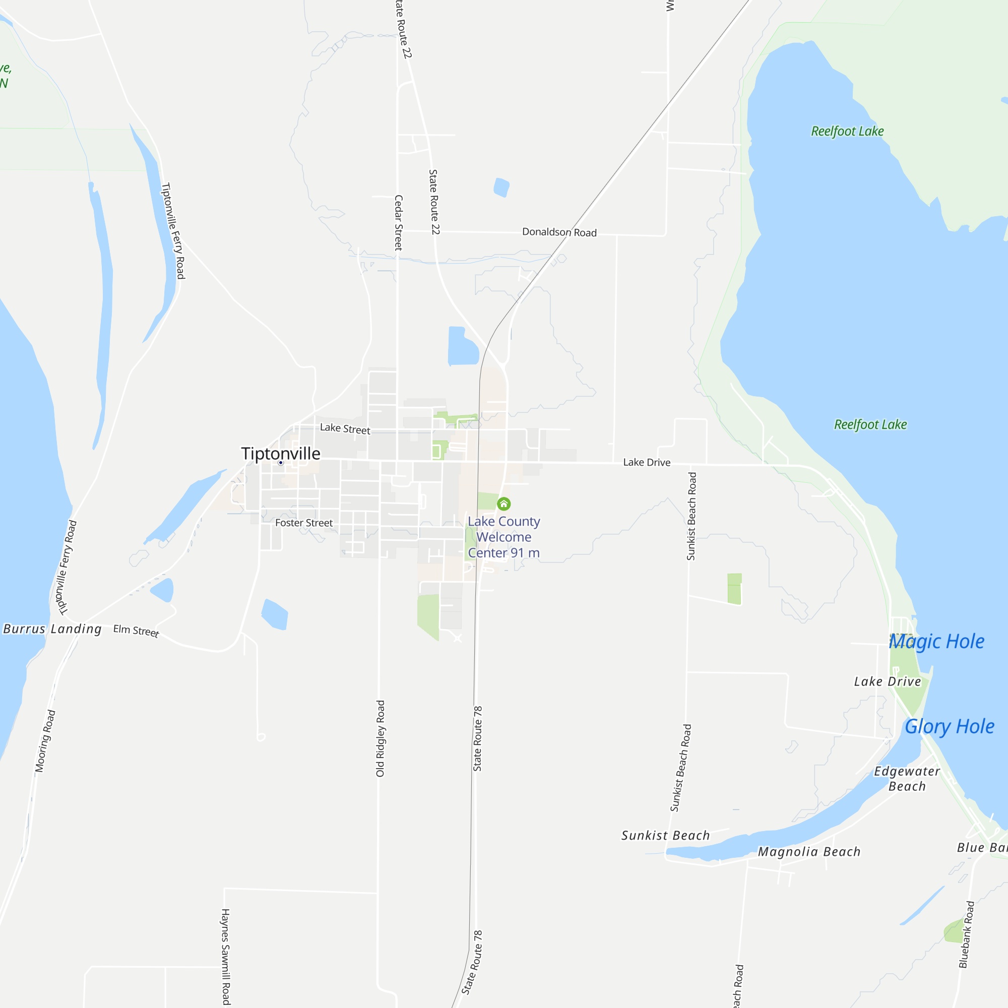 Lake County Welcome Center map