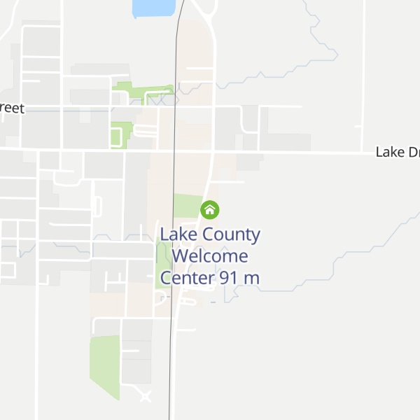 Map of Lake County Welcome Center