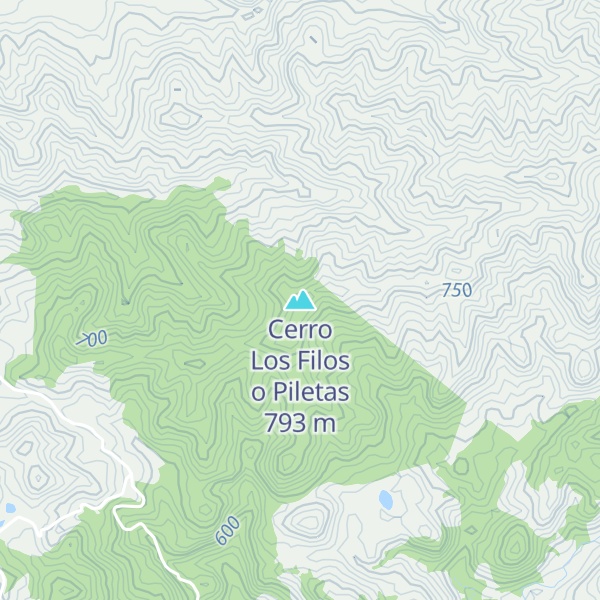 Map of Cerro Los Filos o Piletas