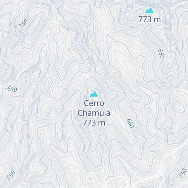 Map of Cerro Chamula