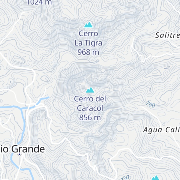 Map of Cerro del Caracol