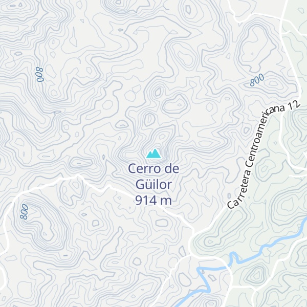 Map of Cerro de Güilor
