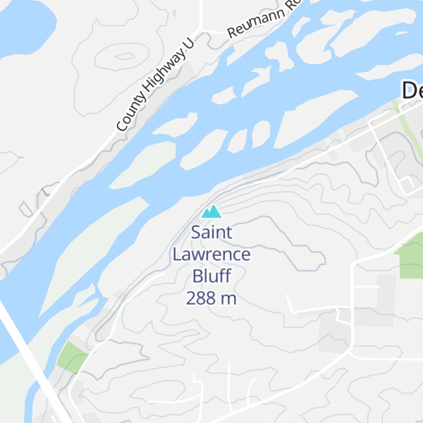 Map of Saint Lawrence Bluff