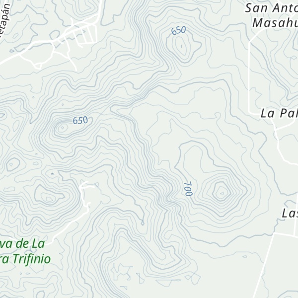 Map of Cerro Agua Escondida