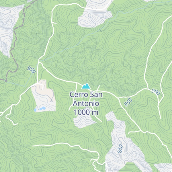 Map of Cerro San Antonio