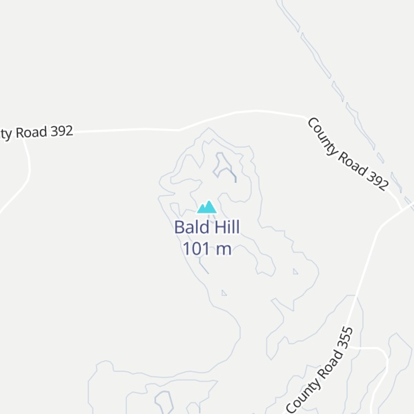 Map of Bald Hill
