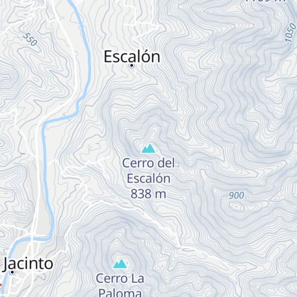 Map of Cerro del Escalón