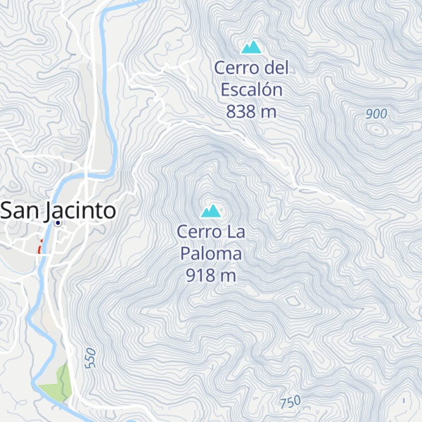 Map of Cerro La Paloma