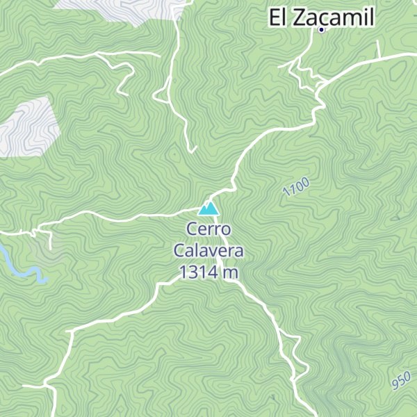 Map of Cerro Calavera