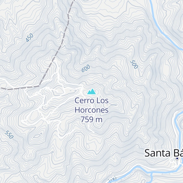 Map of Cerro Los Horcones