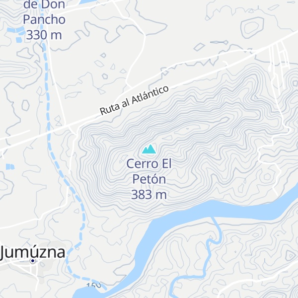 Map of Cerro El Petón
