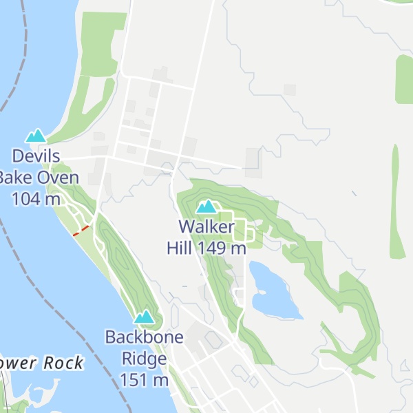 Map of Walker Hill