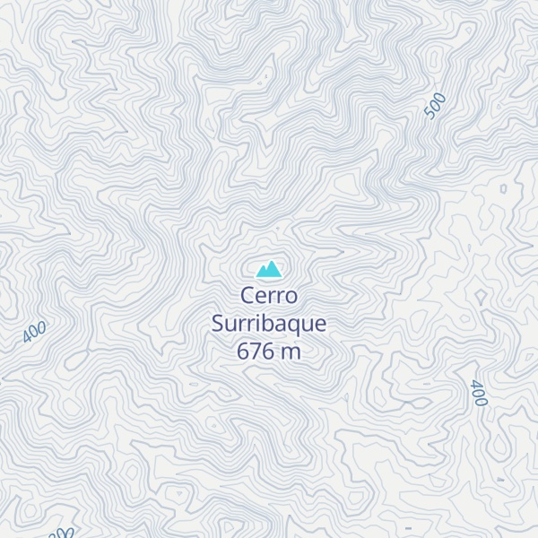 Map of Cerro Surribaque