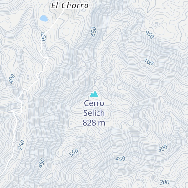 Map of Cerro Selich