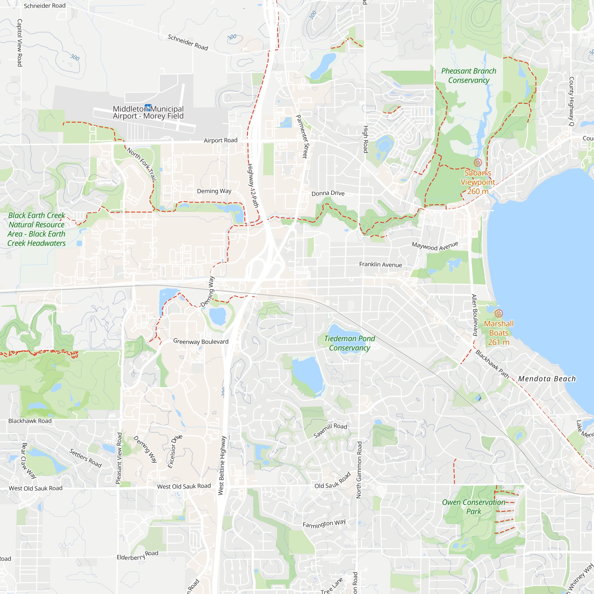 Middleton Visitor Center map