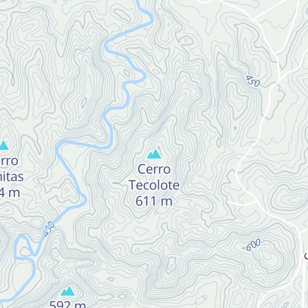 Map of Cerro Tecolote