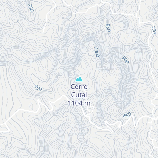 Map of Cerro Cutal
