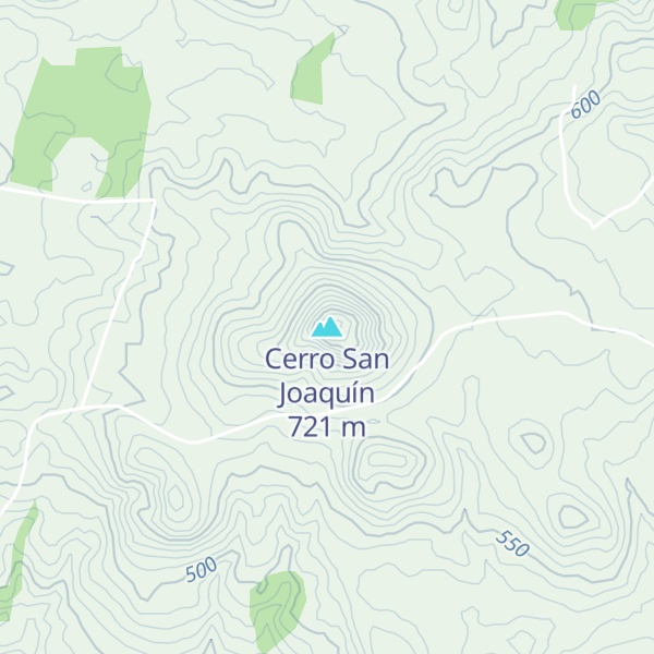 Map of Cerro San Joaquín