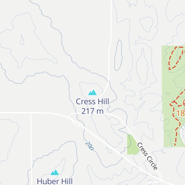 Map of Cress Hill