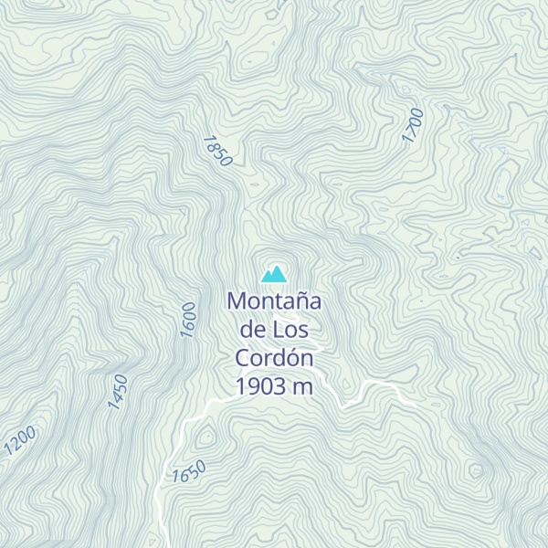 Map of Montaña de Los Cordón