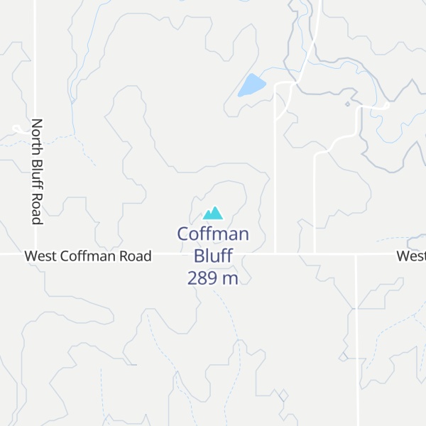 Map of Coffman Bluff