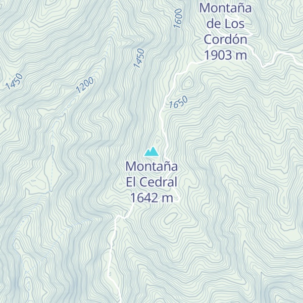 Map of Montaña El Cedral