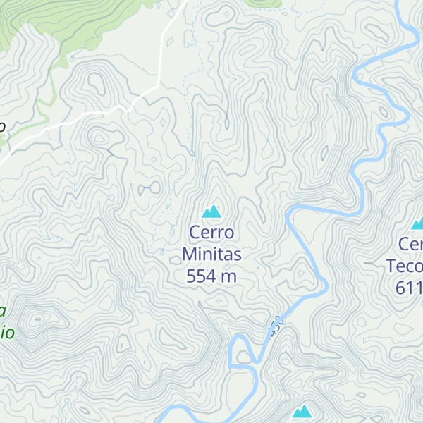 Map of Cerro Minitas