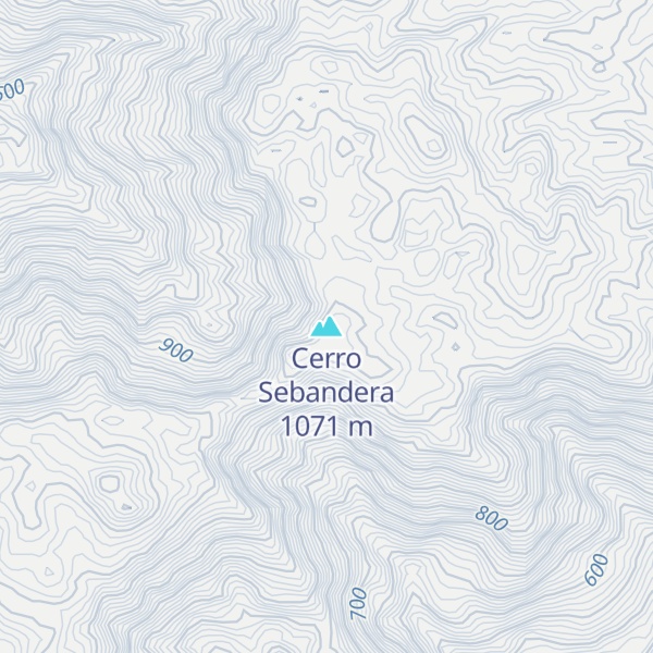 Map of Cerro Sebandera