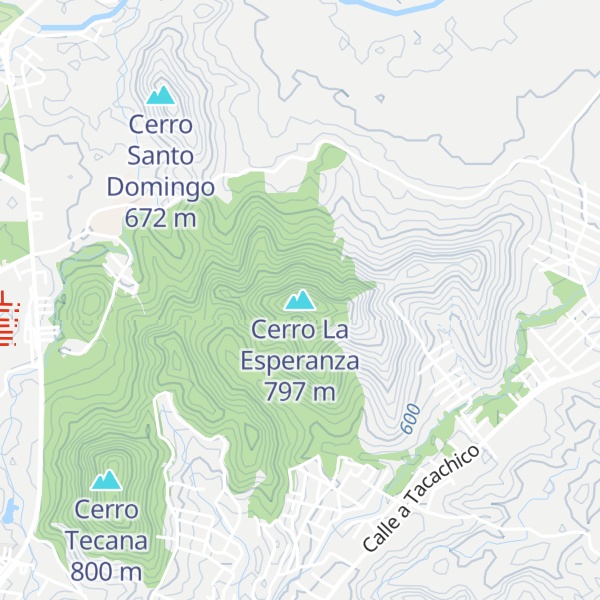 Map of Cerro La Esperanza