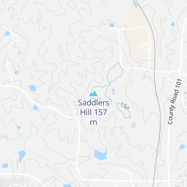 Map of Saddlers Hill